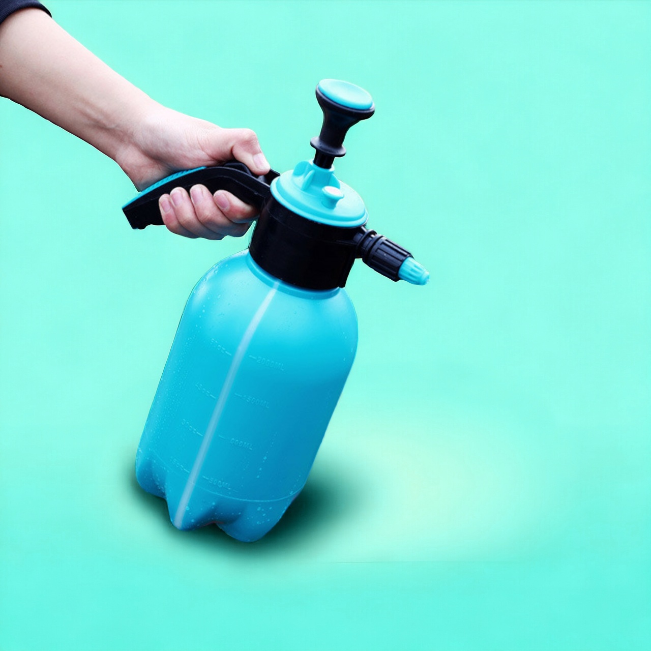 опрыскиватель помповый 2 л, ручной, голубой оптом