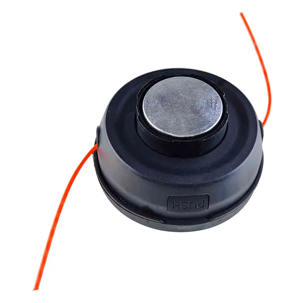 Катушка для триммера с адаптерами, автомат, чёрная, с хромированной кнопкой