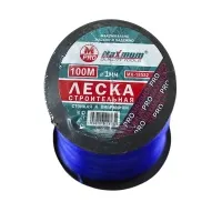 Леска строительная 1 мм x 100 м, синяя, "MAXIMUM" (Максимум) MX 07734.1