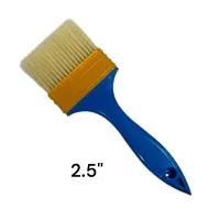 Кисть малярная плоская 65 мм, 2,5", нейлоновый ворс 40 мм, пластиковая рукоять, "MAXIMUM"